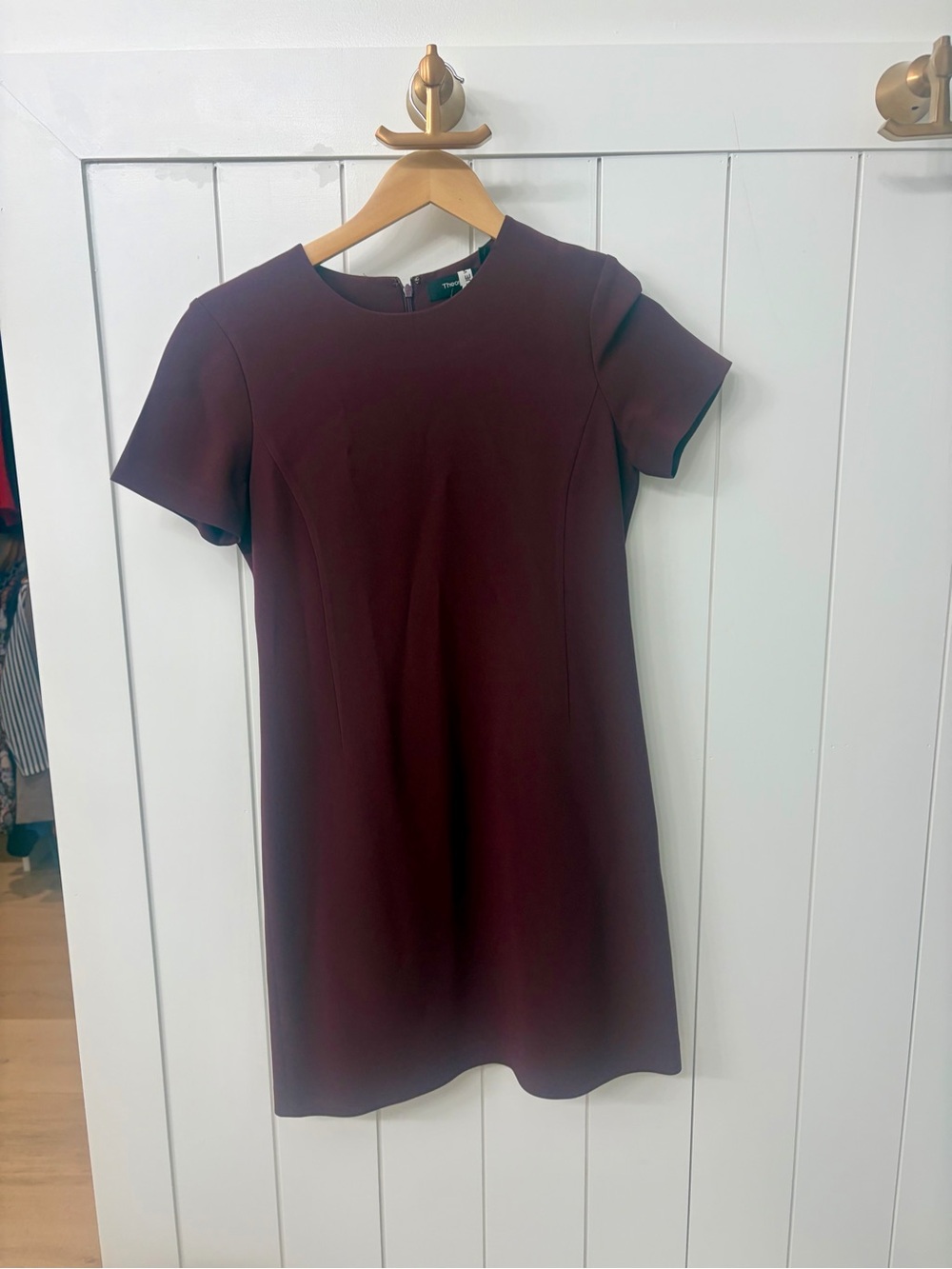 Theory Jatinn Dress - Burgundy - Size 2